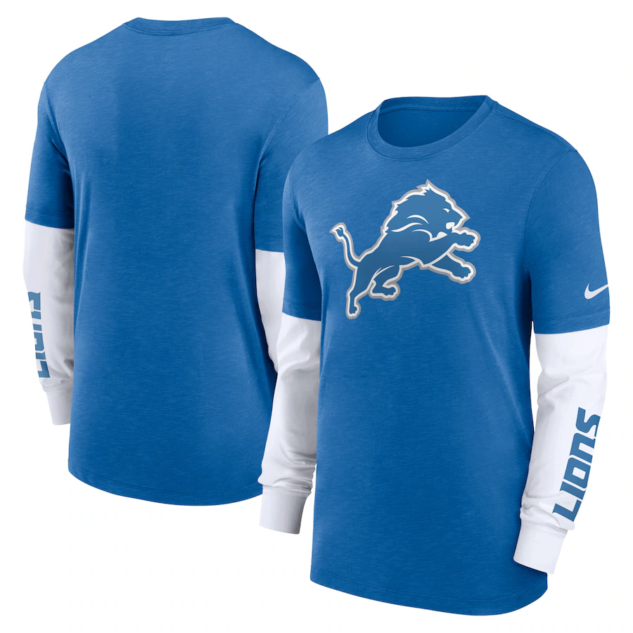 2023 Men NFL Detroit Lions Nike Long Tshirt->nfl t-shirts->Sports Accessory